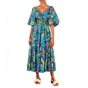 Farm Rio Dream Garden Midi Dress